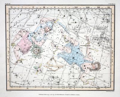 The Constellations (Plate III) Andromeda, Triangula, Perseus and Medusa